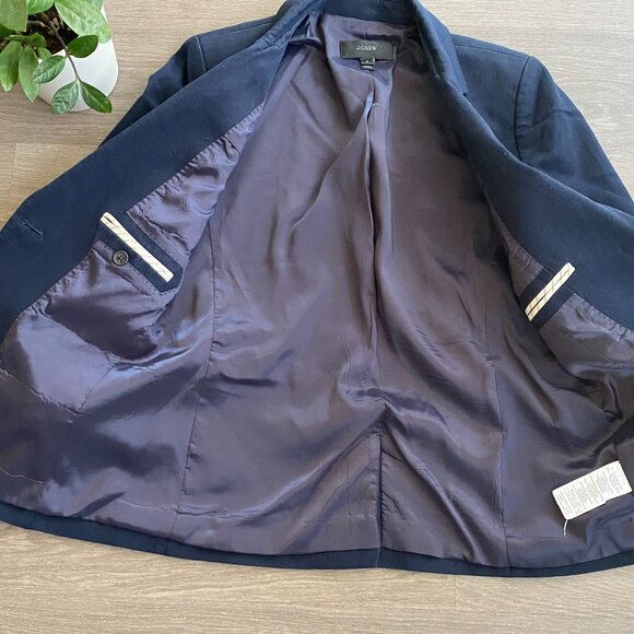 J. Crew Navy Blue Double Button Blazer - Picture 7 of 10